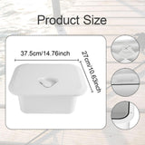 Maxbell Deck Storage Box White Lockable Tool Box Inspection Hatch Fishing Tackle Box