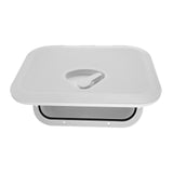Maxbell Deck Storage Box White Lockable Tool Box Inspection Hatch Fishing Tackle Box