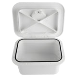 Maxbell Deck Storage Box White Lockable Tool Box Inspection Hatch Fishing Tackle Box