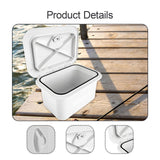 Maxbell Deck Storage Box White Lockable Tool Box Inspection Hatch Fishing Tackle Box
