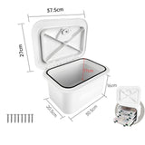Maxbell Deck Storage Box White Lockable Tool Box Inspection Hatch Fishing Tackle Box