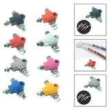 Maxbell Brake Oil Hose Pipe Three Way Connector Front Double Disc Conversion Set Black