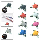 Maxbell Brake Oil Hose Pipe Three Way Connector Front Double Disc Conversion Set Black