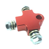 Maxbell Brake Oil Hose Pipe Three Way Connector Front Double Disc Conversion Set Red