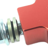 Maxbell Brake Oil Hose Pipe Three Way Connector Front Double Disc Conversion Set Red