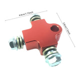 Maxbell Brake Oil Hose Pipe Three Way Connector Front Double Disc Conversion Set Red