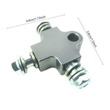 Maxbell Brake Oil Hose Pipe Three Way Connector Front Double Disc Conversion Set Titanium