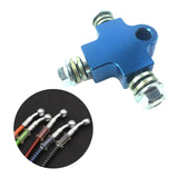 Maxbell Brake Oil Hose Pipe Three Way Connector Front Double Disc Conversion Set Blue