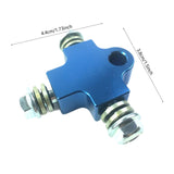 Maxbell Brake Oil Hose Pipe Three Way Connector Front Double Disc Conversion Set Blue