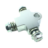 Maxbell Brake Oil Hose Pipe Three Way Connector Front Double Disc Conversion Set Silver