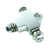 Maxbell Brake Oil Hose Pipe Three Way Connector Front Double Disc Conversion Set Silver