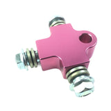 Maxbell Brake Oil Hose Pipe Three Way Connector Front Double Disc Conversion Set Purple