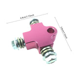 Maxbell Brake Oil Hose Pipe Three Way Connector Front Double Disc Conversion Set Purple