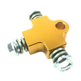 Maxbell Brake Oil Hose Pipe Three Way Connector Front Double Disc Conversion Set Gold