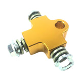 Maxbell Brake Oil Hose Pipe Three Way Connector Front Double Disc Conversion Set Gold
