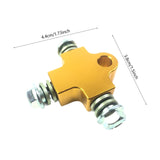 Maxbell Brake Oil Hose Pipe Three Way Connector Front Double Disc Conversion Set Gold