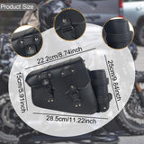 Maxbell Motorcycle Side Saddlebag Practical Compact with Detachable Water Cup Holder Left
