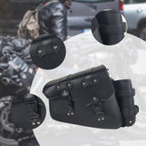 Maxbell Motorcycle Side Saddlebag Practical Compact with Detachable Water Cup Holder Left