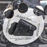 Maxbell Motorcycle Side Saddlebag Practical Compact with Detachable Water Cup Holder Right