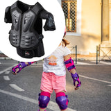 Maxbell Kids Motorcycle Armor Suit Body Guards Vest for Skiing Motocross Black