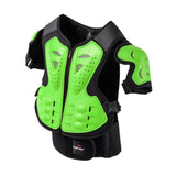 Maxbell Kids Motorcycle Armor Suit Body Guards Vest for Skiing Motocross Green