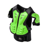 Maxbell Kids Motorcycle Armor Suit Body Guards Vest for Skiing Motocross Green
