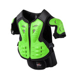 Maxbell Kids Motorcycle Armor Suit Body Guards Vest for Skiing Motocross Green