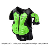 Maxbell Kids Motorcycle Armor Suit Body Guards Vest for Skiing Motocross Green