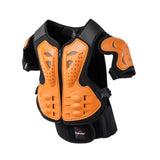 Maxbell Kids Motorcycle Armor Suit Body Guards Vest for Skiing Motocross Orange
