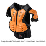 Maxbell Kids Motorcycle Armor Suit Body Guards Vest for Skiing Motocross Orange