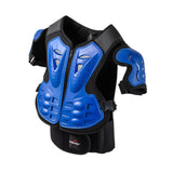 Maxbell Kids Motorcycle Armor Suit Body Guards Vest for Skiing Motocross Blue