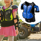 Maxbell Kids Motorcycle Armor Suit Body Guards Vest for Skiing Motocross Blue