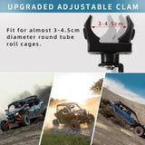 Maxbell UTV Rear View Mirror for 3cm to 4.5cm Round Roll Cage Center Rearview Mirror
