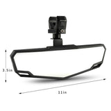 Maxbell UTV Rear View Mirror for 3cm to 4.5cm Round Roll Cage Center Rearview Mirror