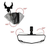 Maxbell UTV Rear View Mirror for 3cm to 4.5cm Round Roll Cage Center Rearview Mirror