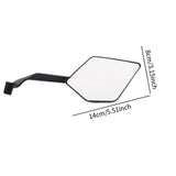 Maxbell 2Pcs Motorcycle Mirror Motorcycle Rearview Mirror for Bike Scooter ATV