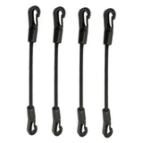 Maxbell 4 Pieces Bungee Cords with Hooks Elastic Ropes for Kayaking Outdoor Car Length 20cm