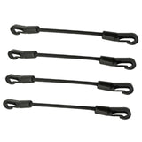 Maxbell 4 Pieces Bungee Cords with Hooks Elastic Ropes for Kayaking Outdoor Car Length 20cm