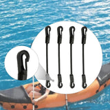 Maxbell 4 Pieces Bungee Cords with Hooks Elastic Ropes for Kayaking Outdoor Car Length 20cm