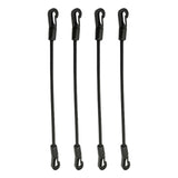 Maxbell 4 Pieces Bungee Cords with Hooks Elastic Ropes for Kayaking Outdoor Car Length 60cm