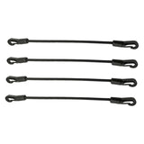 Maxbell 4 Pieces Bungee Cords with Hooks Elastic Ropes for Kayaking Outdoor Car Length 60cm
