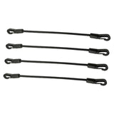 Maxbell 4 Pieces Bungee Cords with Hooks Elastic Ropes for Kayaking Outdoor Car Length 60cm