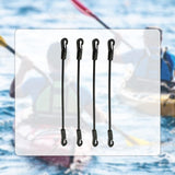 Maxbell 4 Pieces Bungee Cords with Hooks Elastic Ropes for Kayaking Outdoor Car Length 60cm