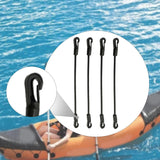 Maxbell 4 Pieces Bungee Cords with Hooks Elastic Ropes for Kayaking Outdoor Car Length 60cm