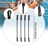 Maxbell 4 Pieces Bungee Cords with Hooks Elastic Ropes for Kayaking Outdoor Car Length 60cm