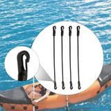 Maxbell 4 Pieces Bungee Cords with Hooks Elastic Ropes for Kayaking Outdoor Car Length 90cm