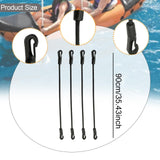 Maxbell 4 Pieces Bungee Cords with Hooks Elastic Ropes for Kayaking Outdoor Car Length 90cm