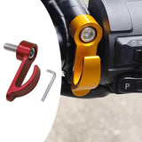 Maxbell Generic Motorcycle Handlebars Hook Cargo Hook with M6 Screw Compact Aluminum Red
