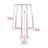 Maxbell Universal Motorcycle Luggage Rack Iron Carrier Rack for Travel Tail Box Black