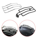 Maxbell Universal Motorcycle Luggage Rack Iron Carrier Rack for Travel Tail Box Black
